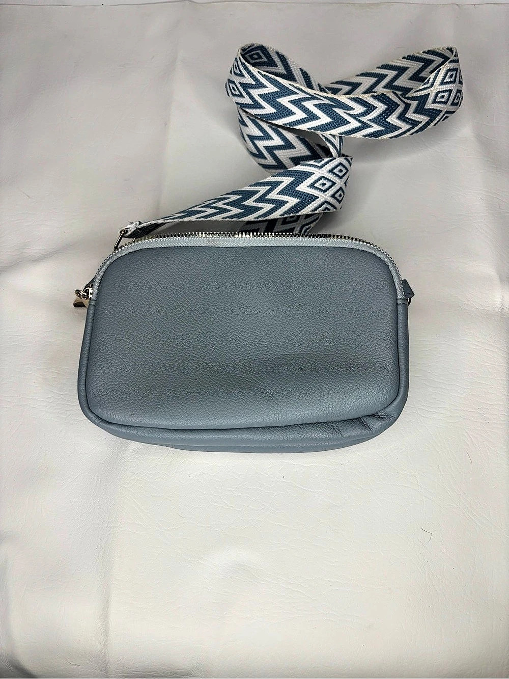 Blue & White Crossbody Bag Like New